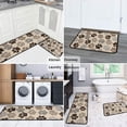 thumbnail image 5 of Paw Print Kitchen Rugs Sets Of 2,Anti Fatigue Kitchen Mat Rugs Non Slip Washable,Decorative Kitchen Floor Mats for Kitchen,Sink,Laundry,17"X30"+17"X47", 5 of 7