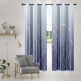 thumbnail image 2 of Greyish Purple Ombre Blackout Curtains For Living Room Bedroom, White Beige Tree Gradient Solid Thermal Insulated Grommet Drapes, Room Darkening Window Curtain 53"W x 84"L (Pack of 2), 2 of 6