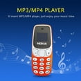 thumbnail image 4 of NOKIA-teléfono móvil pequeño con ranura para tarjeta Dual, grabadora automática de llamadas, llamadas de voz, tamaño pequeño con Cable de fecha, tarjeta SIM doble, Mini teléfono, 4 of 5