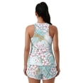 thumbnail image 2 of Xoenoiee Cherry Blossom Marble Print Blouson Women’s Tankini Swimsuits with Shorts Tummy Control Bathing Suits with Side Pockets 2026 2 Piece Swimwear Beachwear, 3XL, 2 of 7