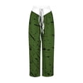 thumbnail image 5 of Birdeem Wide Leg Pants for Womenwoman Printing Elastic Waist Drawstring Wide Leg Long Pants, 5 of 5