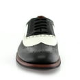 thumbnail image 3 of Ferro Aldo Arthur MFA139001D Mens Wingtip Oxford Spectator Dress Shoes, in Black & White, Men's Size 8.5, 3 of 8