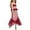 E, variant on Girls Fish Scale Print Swimsuit Dress Cute Childrens Bathing Suit