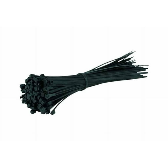 the Season Essentials Multi-Purpose Zip Ties & Hook and Loop Straps Set, 20 pcs - 11in Black
