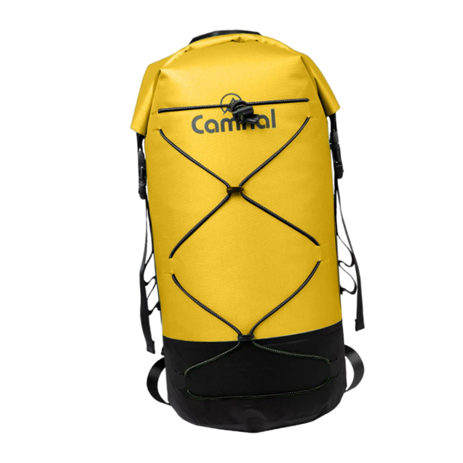 funtasica Waterproof Backpack for Boating, 20L, for Men And Women, for Hiking, Camping, Wet And Dry Separation, for Canoeing, Mountaineering, Snorkeling Yellow