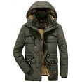 thumbnail image 2 of Mens Winter Thickened Plus Size Padded Windproof Warm Cotton Padded Coat, 2 of 9