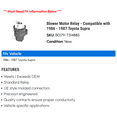 thumbnail image 2 of Blower Motor Relay - Compatible with 1986 - 1987 Toyota Supra, 2 of 2
