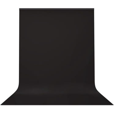 Julius Studio 10 x 20 feet Black Backdrop Background Screen for Photography, Video, Premium 150 GSM Higher Density Than