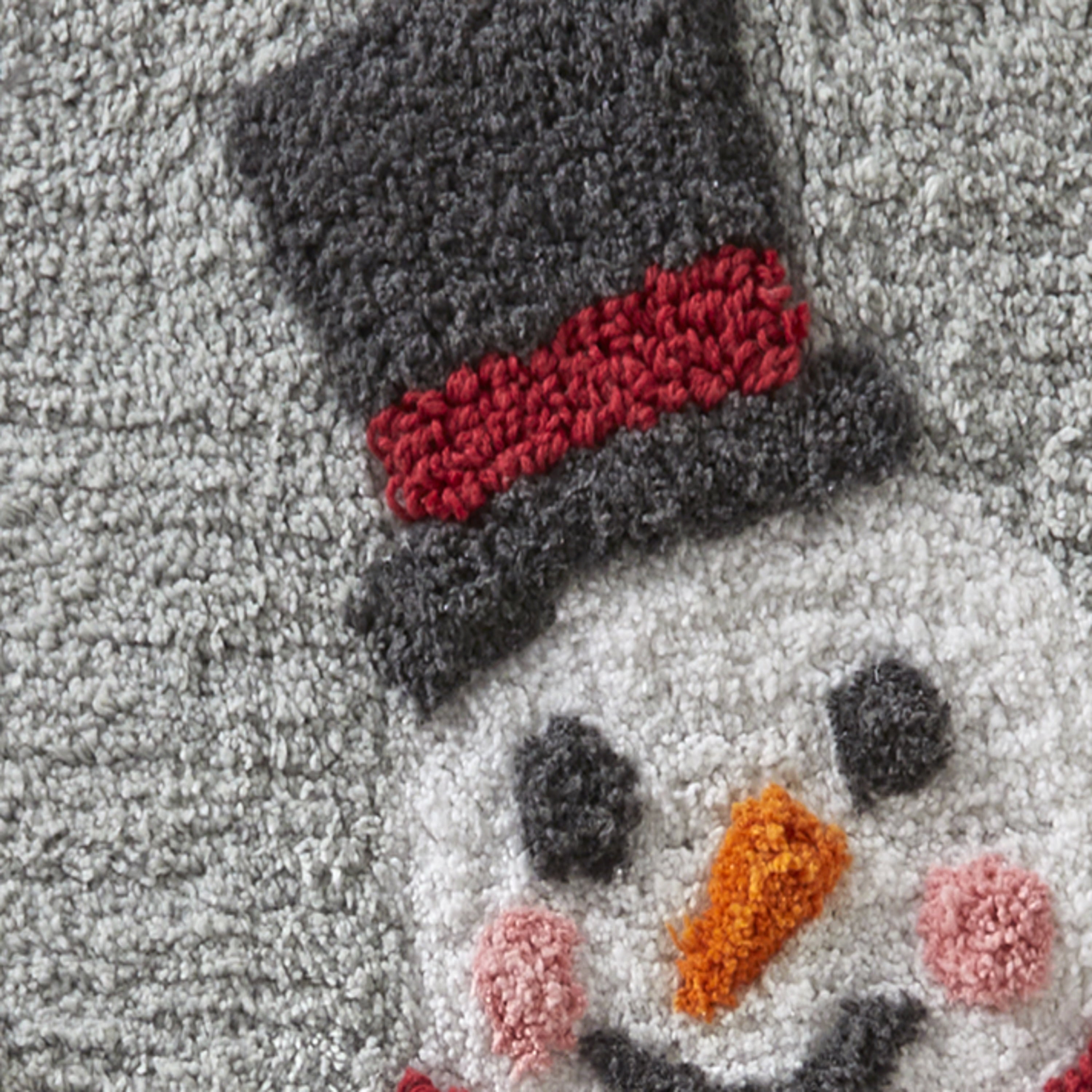 SKL Home by Saturday Knight Ltd. Whistler Snowman Rug in Dove Gray