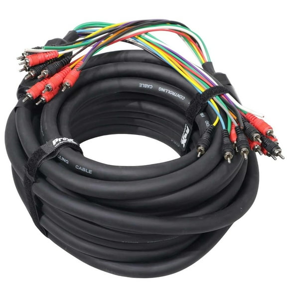 ProX XC-MEDOOZA100 Medusa Style 100' 10 RCA Channel 3 Power Cable for Car Audio