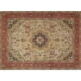 thumbnail image 1 of Ahgly Company Indoor Rectangle Traditional Saffron Red Medallion Area Rugs, Swatch Sample, 1 of 6