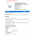 thumbnail image 2 of A/C Suction Hose - Compatible with 2005 - 2015 Nissan Xterra 4.0L V6 2006 2007 2008 2009 2010 2011 2012 2013 2014, 2 of 2