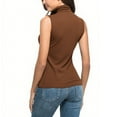 thumbnail image 6 of zbxnLI Women's Turtleneck Tank Tops Thermal Tanks Sleeveless Causal Basic Tee Shirt for Women, 6 of 9