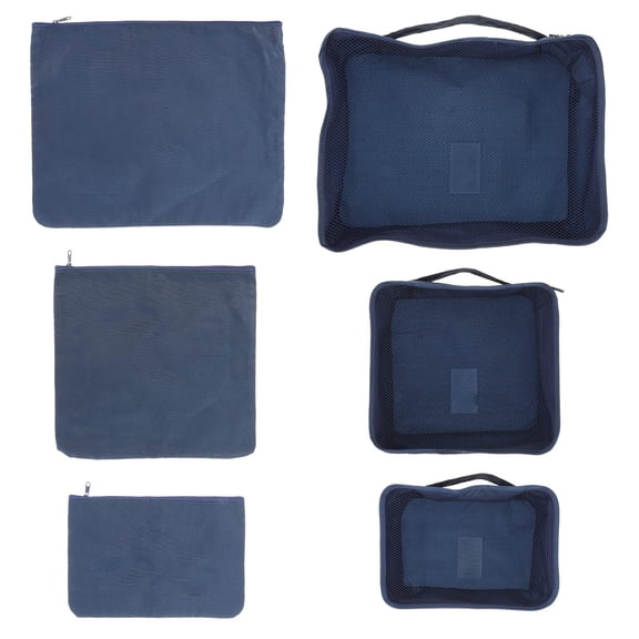 RENACLIPY 6-Pack Travel Packing Cubes, Fabric Storage Bags for Clothes, Luggage, Suitcase, and Travel Organization