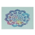 thumbnail image 3 of Chakra Cutting Board, Oriental Mandala Design Double Exposure Effect of Soft Colors Colorful Oriental, Decorative Tempered Glass Cutting and Serving Board, in 3 Sizes, by Ambesonne, 3 of 5