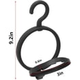 thumbnail image 2 of 3-Piece Long Vacation Hair Hanging Wig Rack, Portable Splicing Black Wig Storage Rack, Closet Wig Hanger, Foldable Wig Display Rack Tools to Keep Your Wig in Perfect Condition for Family Trips, 2 of 7