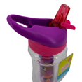 thumbnail image 5 of Cool Gear Paloma Printed 14 Oz Ez-freeze Water Bottle Sipper Straw Flip Cap Fox Owl Porcupine Purple Pink, 5 of 8