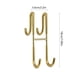 thumbnail image 3 of Gancho para abrigos dobles de acero inoxidable – ganchos metálicos antiadherentes para puertas de cristal de baño colgantes, sin instalación de taladro, oro plateado, organizador duradero de 9,9, 3 of 6