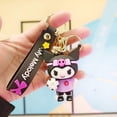 thumbnail image 1 of Llavero Kawaii Sanrio Hello Kitty, llavero de Anime Cinnamoroll de Pvc, bolsa colgante, llavero de coche para pareja, accesorios para llaves Fivean unisex, 1 of 2
