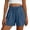 #03 Blue 【Mix & Match: Stock Up on Your Favorite Colors】, variant on Women's Casual and Comfortable High Waisted Drawstring Elastic Waist Shorts with Pockets, Tummy Control, Soft Polyester Fabric, Summer, Vacation, Travel, | TruBelle,Beige L