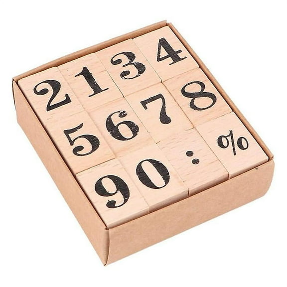 12pcs Number Stamps