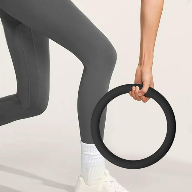 Anillo de potencia de 10 libras para entrenamiento de cuerpo completo en casa, gimnasio, anillo de peso ergonómico, pesa rusa para entrenamiento de negro