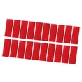 thumbnail image 1 of Unique Bargains 20 Pcs Reflective Stickers, 3.11"x1.18" Rectangle Shape Safety Tape Reflector Universal for Cars Trucks Trailers Waterproof PET Red, 1 of 7