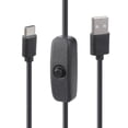 thumbnail image 4 of 5V 3A USB Type C Charges Cable with Switches Fast Charging USB C Cable 1/2m for Raspberry 4 Electronics & LED Light, 4 of 9
