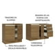 thumbnail image 4 of Alacena Gabinete Bajo Madesa Glamy 200cm Con Tarja MM, 4 of 5