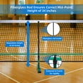 thumbnail image 4 of KL KLB Sport 22 FT Pickleball Net, Portable Pickleball Net USAPA Regulation Size, Pickle Ball Game Net System with Carrying Bag, 4 of 7