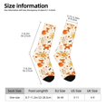 thumbnail image 4 of Goofa Flower Fox Printed Men's Crew Socks, Soft Durable Breathable Moisture-Wicking with Odor Control Cotton socks, 4 of 9