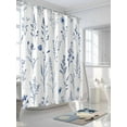 thumbnail image 3 of Shower Curtains Blue Spring Flowers Leaf Bath Curtain Cartoon Plant Waterproof Bathroom Shower Curtain Set with Hooks Decoration 72 x 84 Inches, 3 of 7