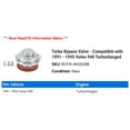 thumbnail image 2 of Turbo Bypass Valve - Compatible with 1991 - 1995 Volvo 940 Turbocharged 1992 1993 1994, 2 of 2