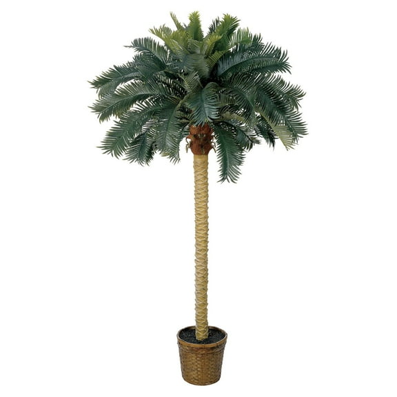 Nearly Natural 6ft. Sago Palm Artificial Tree, Green
