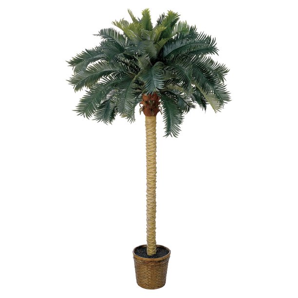 Nearly Natural 6' Sago Palm Silk Tree Green