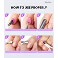 thumbnail image 2 of MelodySusie Acrylic Nail Clippers Set with Cuticle Trimmer and Dual-Ended Pusher, 4-Piece Stainless Steel Acrylic Nail Cutter Set, 2 of 8
