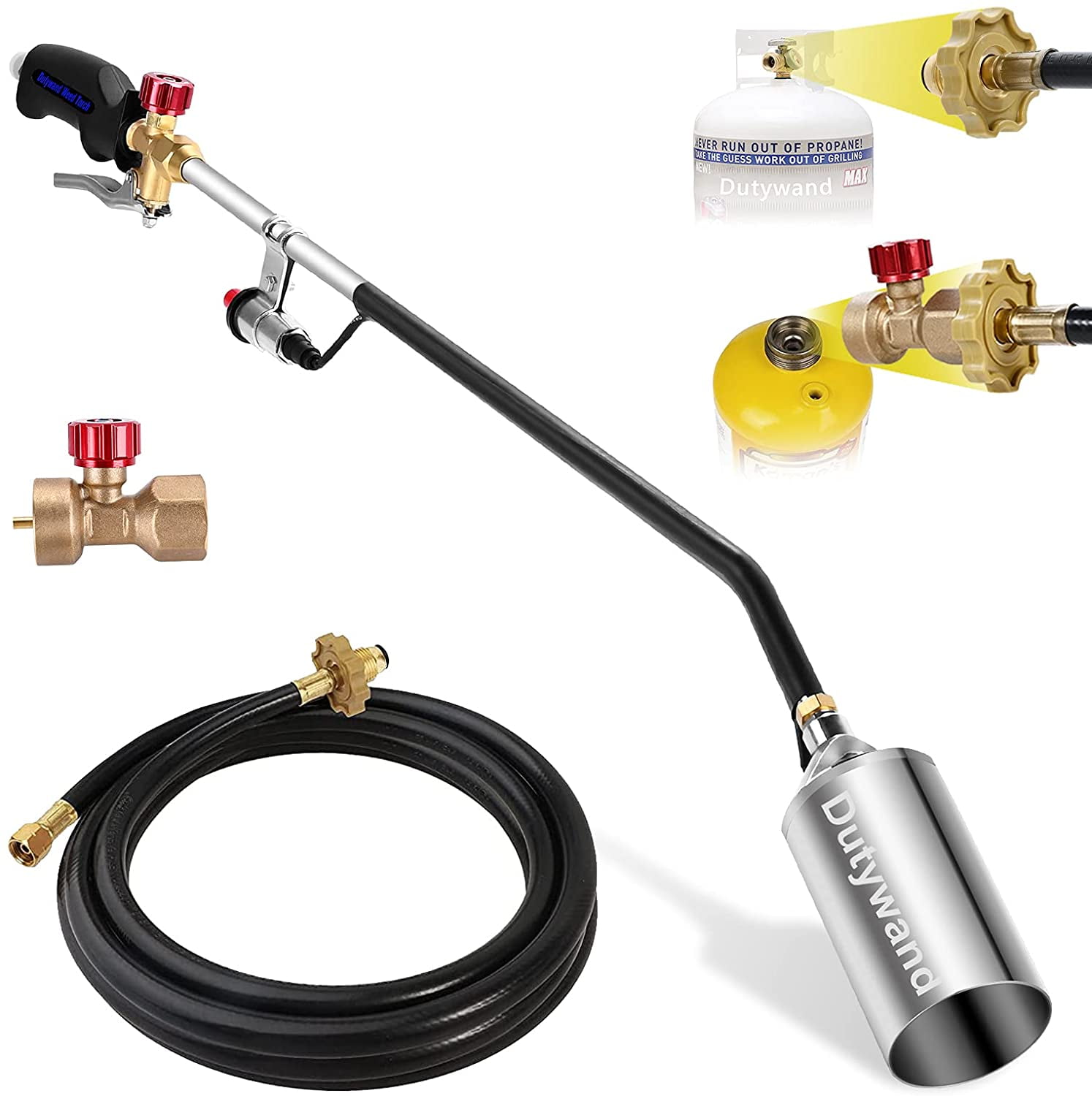 Gas One Propane Torch 500K BTU Heavy Duty Weed Burner Flamethrower With