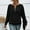 Black, variant on Ahabrexf Fall Sweaters for Women, Solid Round Neck Long Sleeve Casual Blouse Shirt Top