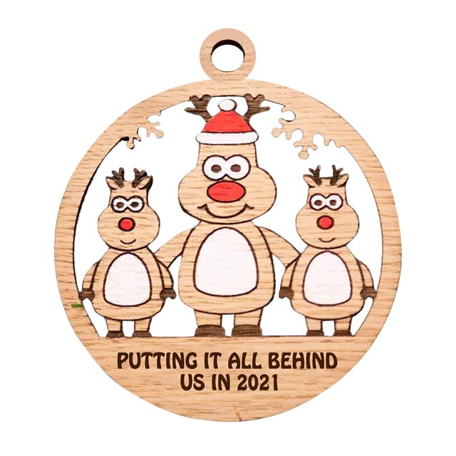 De Madera Ahueca Hacia Fuera El Árbol De Navidad Que Cuelga El Regalo Colgante Para Amigos Y Familiares Advancent HA044561-05
