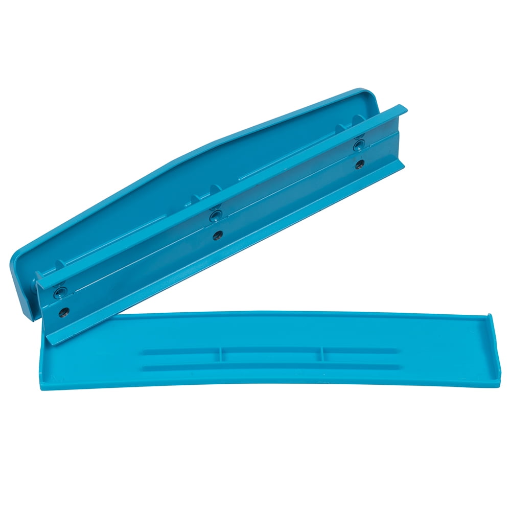JAM Paper Metal 3 Hole Punch, Blue, 10 Sheet Capacity, Hole Puncher, 1 Pack