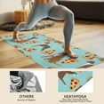 thumbnail image 4 of Boxer Dog Pitbull Terriers Dog and Pizza Hot Yoga Mat Towel Non Slip for Hot Yoga - Quick-Drying Yoga Mat Cover with 4 Corner Pockets with Travel Bag - Hot Yoga Towel Non Slip 70"x26", 4 of 6