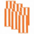 thumbnail image 5 of Superior Cabana Striped 6-Piece Oversized Cotton Beach Towel Set, Orange, 5 of 8