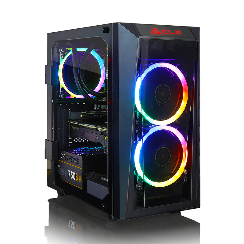 Intel Core i7-9700K iBUYPOWER 1TB HDD NVIDIA GeForce RTX 2080 Super 480GB SSD 16GB Memory Windows 10- Black Gaming Desktop