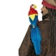 Perroquet avec Sangle Élastique Pirate Ara 20" Accessoire d'Épaule Costume Oiseau – image 1 sur 4