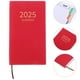 thumbnail image 5 of Planificador semanal y mensual 2025, calendario de bolsillo, cuaderno de listas de tareas, agenda, agenda para el hogar, la oficina y la escuela, color rojo, 5 of 8