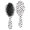 Cow and Cloud White Pattern, variant on Cow and Cloud White Pattern Brush, Detangling Hair Brush, Paddle Styling Brush, PP Material Gifts for Holiday Birthday Gifts