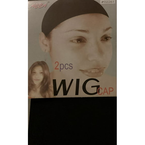Stocking Wig Cap  2 Pcs   -( Color #Black )- Item 02261
