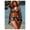 Black and Brown, variant on Women's Teal Hibiscus Print Ruched Bikini Top & High Waisted Bottoms 3-Piece Swim Set with Long Sleeve Cover-Up Kimono for Beach, Pool, Vacation S-XL