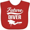 thumbnail image 3 of Inktastic Future Diver Scuba Diving Boys or Girls Baby Bib, 3 of 4
