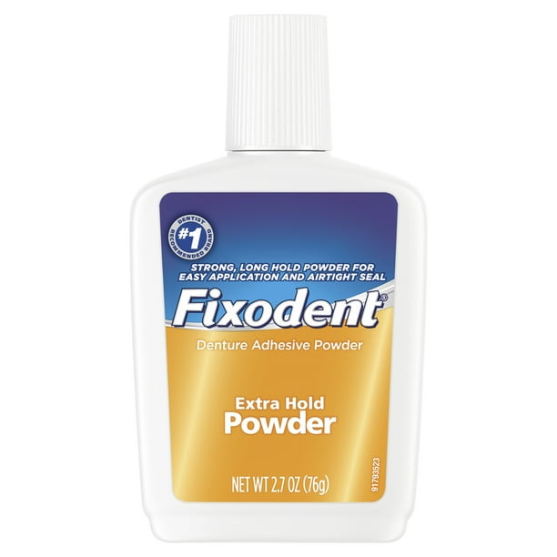 Fixodent Extra Hold Denture Adhesive Powder, 2.7 oz